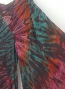 Tye dyed palazzo Capri pants